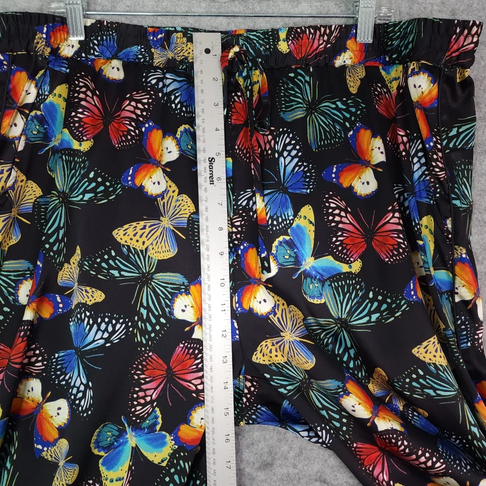 Johnny Was Silk Panya Butterfly Pull-on Jogger Pants - Picture 7 of 9
